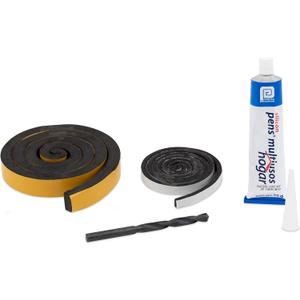 PetSafe Pet Door Installation Kit - Improves Energy Efficiency & Weather Resistance - Includes Clear Silicone Sealant - Drill Bit - Dual Size Weatherstripping (3 Piece Set)