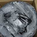 TQVAI 10 Inch Railing Planter - Fit for 1.5 to 3.5 Inches Railing - Adjustable Hanging Planters Outdoor Balcony Deck Flower Pot Holder Metal Baskets for Garden Orchid, Patio Ledge, 3 Pack, Black