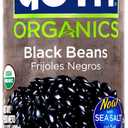 Goya Organic Black Beans, Low Sodium with Sea Salt, 15.5 Ounce (Pack of 8) (EXP 05/01/31)