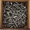 #8 Square Drive Deck Screws in18-8 Stainless, Type 17 Wood Cutting Point, 100/Box (#6 x 1-1/4")