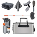 Aceotle Car Detailing Kit Car Cleaning Kit with Foam Gun Sprayer Professional Car Wash Kit Car Cleaner Detailing Brushes Collapsible Bucket Car Wash Tire Brush Absorbent Car Drying Towel