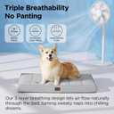 Bedsure Orthopedic Cooling Dog Bed for Crate - 35x22 Inches Large Comfy Breathable Summer Beds with Removable Washable Cover, Cold Flat Egg Crate Foam Pet Mat, Suitable for Pet Up to 50 lbs