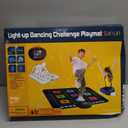 Dance Mat Toys for Kids: LED Light-Up 12-Button Dance Pad with Adjustable Volume, Built-in Music, 1-Player & 2-Player Mode, 8 Challenge Modes and 3 Speed Level, Xmas Gifts for Kids Age 3-12