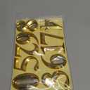 HopeWan Gold Mailbox Number Stickers, Self Stick Door Address Numbers for Apartment, 3D Raised Style, Gold Shinny, 2 3/ 4 Inches High, Pack of 2 Sets