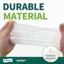 Supmedic Vinyl Disposable Exam Gloves, Clear 4Mil Powder-Free Latex-Free Medical Food-Safe Cooking Cleaning Glove 100&1000 Ct (L)