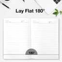 Journal Notebook for Women Men, College Ruled Notebook for Work School Writing Note Taking Journaling, Gray