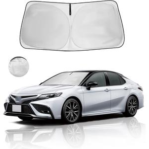 Windshield Sun Shade for Toyota Camry 2024 2023 2022 2021-2018 Accessories Front Window Sunshade Fit LE XLE Hybrid SE XSE Sedan Sun Visor UV Protector Heat Shield Cover