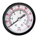 Beduan Air Pressure Gauge for Air Compressor 2" Dial Center Back Mount, 1/4" NPT,0-160 Psi