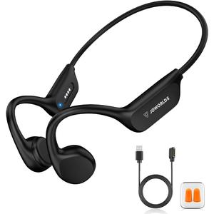 Open Ear Headphones Wireless Bluetooth, IP68 Waterproof Bone Conduction Headphones Bluetooth, Earphones Wireless Bluetooth, Sports Headphones for Running Swimming, 10 Hours Continuous Music