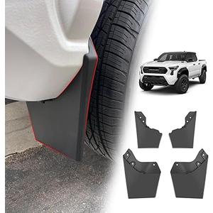 Muslogy Mud Flaps Splash Guards Compatible with Toyota Tacoma 2024 2025 2026 Accessories Front and Rear Mud Guards 4PCS No Drilling Heavy Duty Fender Mudguards Kit with Hardware Accessories