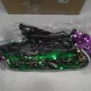 Abbylike 8 Pcs Mardi Gras Sequin Fanny Packs for Adult Adjustable Mardi Gras Purse for Carnival Party Outfit Accessories
