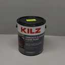 KILZ 1-Part Epoxy Acrylic Concrete and Garage Floor Paint, Interior/Exterior, Satin, Slate Gray, 1 Gallon