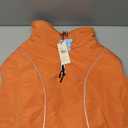 Queenmore Winter Dog Coat Warm Dog Jacket Vest Waterproof Puffer Fleece Snowsuit Adjustable Buckle Leash Hole Reflective Cold Weather Parka for Small Medium Large Dogs Girl Boy Orange XXL