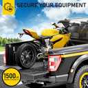 AUGO Self-Locking Retractable Ratchet Straps | 4 Heavy Duty Self-Tensioning Retractable Tie Down Straps with Soft Loops & Storage Bag | for Motorcycle, Truck, Cargo | 1500Lb Break Strength 1 x 12 (Black)