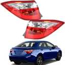WFLNHB Driver and Passenger Side Tail Lights Assembly Replacement for Toyota Corolla 2014 2015 2016 Rear Tail Lights Lamps 8155002751 8156002751