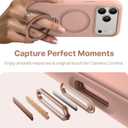 TORRAS Ostand Q3 Silicone for iPhone 17 Pro Max Case, Fit for MagSafe, 360 Spin Stand, Soft Liquid Silicone Cozy Grip, Camera Control, Protective Case for iPhone 17 Pro Max for Women Girl, Bliss Pink