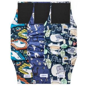 Washable Male Dog Diapers Reusable, Premium Dog Belly Bands for Male Dogs Medium, Pack of 3, High Absorbing Male Dog Pee Wraps for Doggie in Incontinence or Excitable Urination and Training(M)