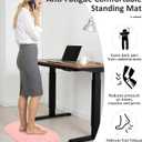 Acupressure Foot Massage Mat - Portable Foldable Foot Massager Mat for Bathroom, Yoga, Outdoor Games, Office Standing Desk Pad, Relieve Foot Pain, Anti-Slip, 30 x 18 inch (Pink)