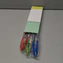 HINMAY 9" Silicone Kitchen Tongs with Silicon tips, Set of 3 (Red Blue Green)