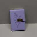 Lock Diary for Women Diary with Lock for Girls A5 Leather Locked Journal 260 Pages 100 GSM Refillable Journal with Lock for Teens Secrets Flower Journals with Combination Passwords, 5.7"x8.3", Purple