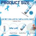 Eaasty 200 Pcs Type 1 Diabetes Teal Awareness Ribbon Pencils Bulk Diabetes Awareness Pencils for Charity Fundraising Campaigns Teacher Office Supplies