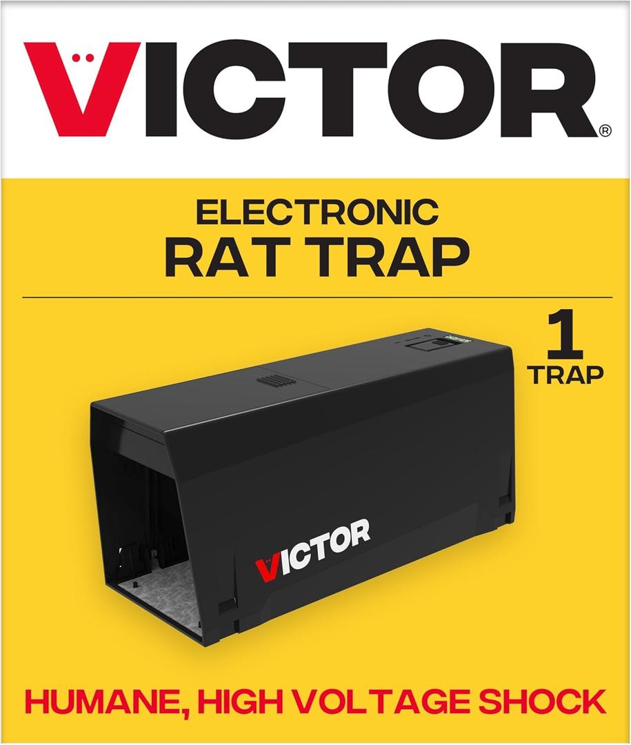 Victor M241B Indoor Electronic Rat Trap, Humane Electric Rat Traps Indoor for Home, No Touch, No See Traps