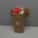 14'' Poinsettias Artificial Christmas Flowers for Outdoors,12 Bundles Mixed Fake Red Silk Flowers Faux Plastic Plants UV Resistant for Home Garden Porch Patio Outdoor Indoor Decor