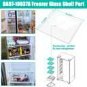 Upgraded DA97-19937A Refrigerator Glass Shelf Replacement Compatible with Samsung Refrigerator, Replacement Shelf RS22T5201SR/AA,RS22T5561SG/AA-01,RS23A500ASG/AA-00 Freezer Glass Shelves Replacement