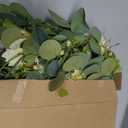 Yastouay 6 Ft Flower Garland with Lights, Champagne Rose Floral Garland Fake Flowers for Wedding Arch Party Tables Backdrop Decor