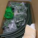 Cucumber Trellis for Raised Bed, U-Shape Garden Trellis for Climbing Plants Outdoor, Metal Arch Vegetables Trellis, Plant Support for Grape Vine Beans Squash Peas Flower