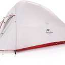 Naturehike Cloud-Up 2 Person Tent Lightweight Backpacking Tent with Footprint - Free Standing Ultralight Camping Hiking Backpack Tents Two Person Tent (Grey - 20D Nylon)