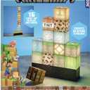 Paladone Minecraft Building Block Night Light Officially Licensed LED Lamp for Boys Bedrooms, Gaming Decor & Gifts Fun Minecraft Room Accessory