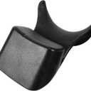 POPETPOP Shampoo Bowl Neck Rest- Silicone Salon Bowl Neck Rest Shampoo Bowl Pillow Sink Hair Washing Neck Support Hair Washing Tray for Salon Accessories Hair Spa Washing Basin, 23x15cm, Black