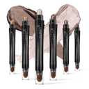 6PCS Cream Eyeshadow Stick Makeup Sets, Metallic And Matte Shimmer Eye Shadow Eye Brightener Stick Pencil Crayon