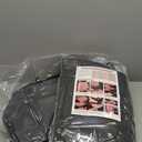 TIEHESYT Black Car Seat Covers Front Pair, Breathable Leather Automotive Front Seat Covers & Headrest for Comfortable Driving, Universal Auto Interior Fit for Most Kinds of Vehicles, SUV, Sedans