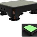 Adjustable Step Stool for Adults, Noctilucent Bed Step Stools, 660 LBS Capacity Non-Slip Safety Step Platform Indoor and Outdoor for Seniors and Kids, Wide Step Stools Elderly Assistance at Night (3-Setting Adjustable Height)