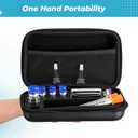 Peptide Case for 8 x 3ml + 2 x 10ml + 1 x 30ml Bac Water & Holds Vial Case for Peptide Vials Glp1, 3 ml Vial Storage, Fridge Freezer Travel Injection Travel Kit, with Mesh Pocket(Only Box)