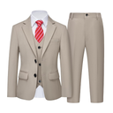 YND Boys Formal Slim Fit, 5-Piece Suits for Kids, Jacket Vest Pants Shirt and Tie for Wedding Prom 12Y