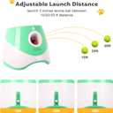 Automatic Ball Launcher for Dogs: 2" Mini Tennis Ball Thrower with 3 Distance Settings,Interactive Puppy Pet Ball Indoor Thrower Fetch Machine for Small to Medium Dogs,Green