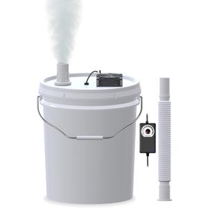 19L Large Capacity DIY Humidifier Kit - for Plants, Mushrooms, Grow Tents, Terrarium | Coupled with a 5-Gallon Becomes Cool Mist Humidifier, Extendable Hose, High Output & No-Leak(1 Fogger Kit)