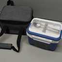 EAST OAK Cordless Electric Lunch Box for Adults, Heated Lunch Box Battery Powered with Automatic Heating, 5.5 Cups Portable Food Warmer with Removable Tray Divider