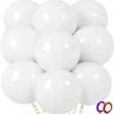32Pcs White Big Balloons 18 Inch, Round Large Latex Party Balloons for Birthday Wedding Decorations. (white)