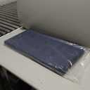 30 Inches Folding Storage Ottoman Bench, Velvet Storage Chest, Footrest Couch with Wooden Legs, Support 350lbs for Bedroom, Living Room, Hallway, Black