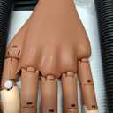 Practice Hand for Acrylic Nails, Flexible Nail Practice Hands Magnetic Fake Hands for Nails Practice, Movable Nail Mannequin Hand with 200PCS Nail Tips for Beginners