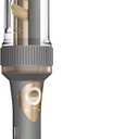 INFINITIPRO by CONAIR Curl Secret Automatic Curling Iron - 1 1/4-inch Barrel - Hair Curler for All Hair Types and Medium to Long Hair Lengths - Dual Voltage for Worldwide Travel (Gray With Gold Accents)