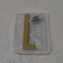 HASWARE Floating House Number 6 inch Stylish Door Numbers Alphabet Plaque Street Home Address Numerals (Golden, 1)