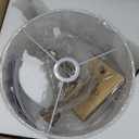 Vintage Fabric Plug-in Cord Wall Sconce, Indoor Swing Arm Wall Mounted Lamp with On/Off Switch, Antique Brass White Textile Sconce Wall Lighting Reading Light Fixture for Living Room