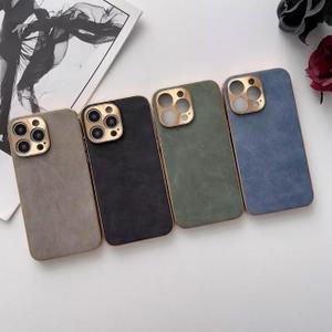 Generic Luxury Leather Nonslip Phone case (iPhone 13 pro (Blue))