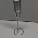 SIMPLETaste Milk Frother Handheld Battery Operated Electric Foam Maker, Drink Mixer with Stainless Steel Whisk and Stand for Cappuccino, Bulletproof Coffee, Latte (Gray)