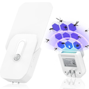 Fruit Fly Traps Indoor Night Light, Sticky Glue Bug Zapper for Fruit Flies, Moths, Gnats, Mosquito Trap, Multi-Functional Sense Bug Light, White